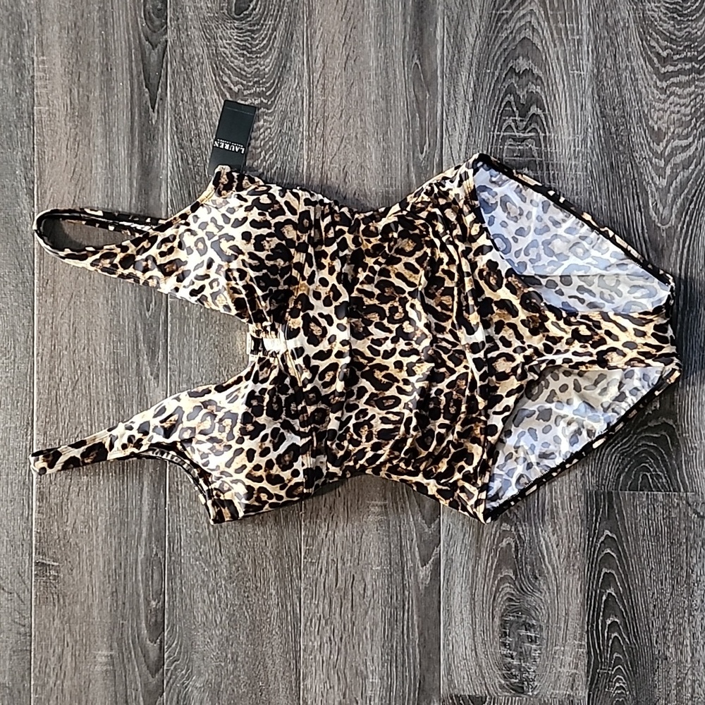 Ralph Lauren Animal-Print One-Piece Swimsuit - Picture 3 of 8